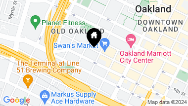 Map of 585 9th St # 526, Oakland CA, 94607