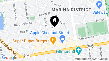 Map of 3420 Pierce Street # 4, San Francisco CA, 94123