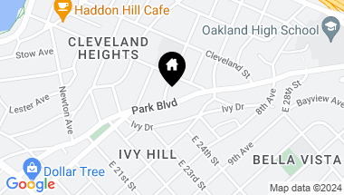Map of 2401 Park Boulevard # 5, Oakland CA, 94606