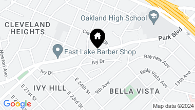 Map of 2710-2726 Park Boulevard, Oakland CA, 94606