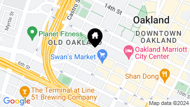 Map of 901 Jefferson Street 314, Oakland CA, 94607