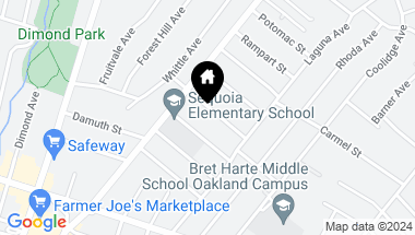Map of 2453 Wilbur St, Oakland CA, 94602