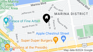 Map of 230 Capra Way, San Francisco CA, 94123