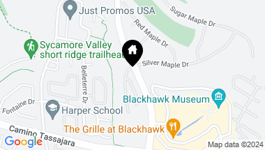 Map of 3662 Silver Oak Place, Danville CA, 94506
