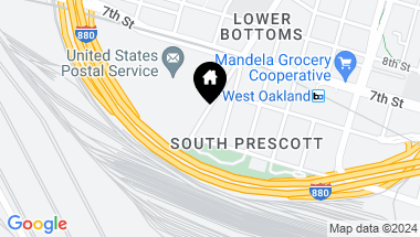 Map of 336 Peralta Street, Oakland CA, 94607