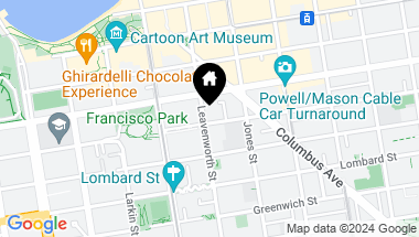 Map of 2500 Leavenworth Street, San Francisco CA, 94133