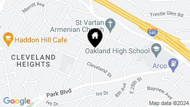 Map of 575 Spruce St, Oakland CA, 94606