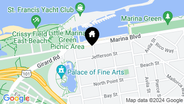 Map of 3733 Broderick Street, San Francisco CA, 94123