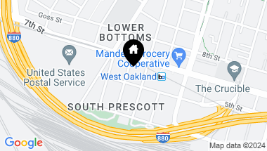 Map of 518 Henry Street, Oakland CA, 94607