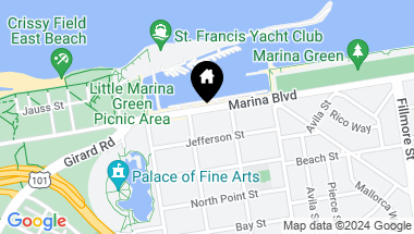 Map of 669 Marina Boulevard, San Francisco CA, 94123