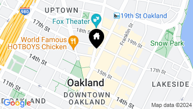 Map of 1615 Broadway # 9, Oakland CA, 94612