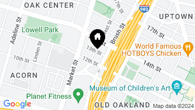 Map of 1226 west St, Oakland CA, 94612
