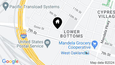 Map of 739 Campbell St, Oakland CA, 94607