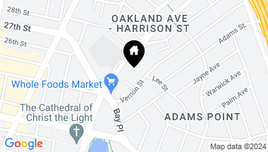 Map of 85 Vernon St # 102, Oakland CA, 94610