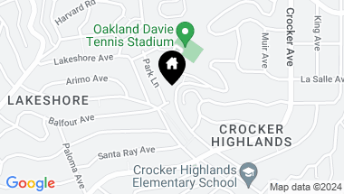 Map of 907 Portal Avenue, Oakland CA, 94610
