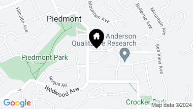 Map of 254 Sheridan Avenue, Piedmont CA, 94611