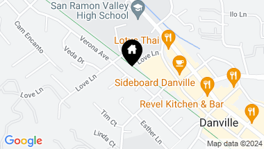 Map of 358 Verona Ave, Danville CA, 94526