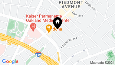 Map of 34 Yosemite Avenue, Oakland CA, 94611