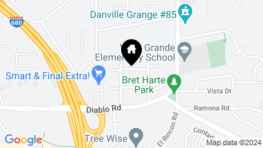 Map of 221 El Sobrante Drive, Danville CA, 94526
