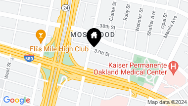 Map of 3630 Telegraph Avenue, Oakland CA, 94609