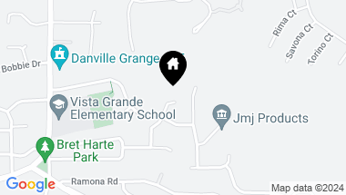 Map of 692 Christine Drive, Danville CA, 94526