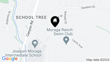 Map of 1062 Larch Avenue, Moraga CA, 94556