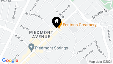 Map of 4218 Piedmont Avenue, Oakland CA, 94611