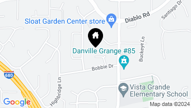 Map of 32 Bobbie Ct, Danville CA, 94526