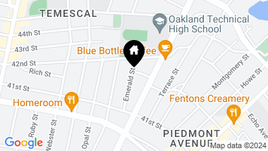Map of 4170 Emerald Street # 1, Oakland CA, 94609