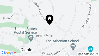Map of 2063 Casa Nuestra, Diablo CA, 94528