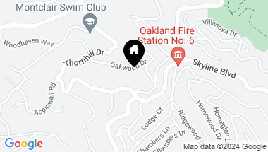 Map of 6496 Oakwood Dr, Oakland CA, 94611
