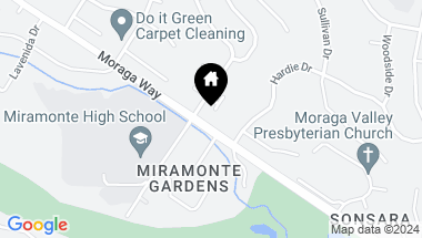 Map of 261 Ivy Place, Orinda CA, 94563