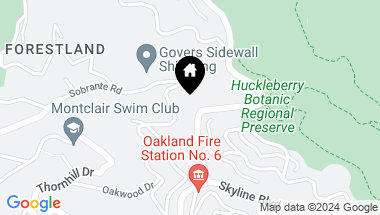 Map of 7251 Skyline Blvd, Oakland CA, 94611