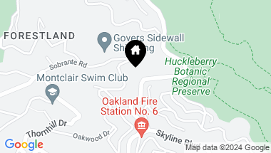 Map of 7251 Skyline Blvd, Oakland CA, 94611