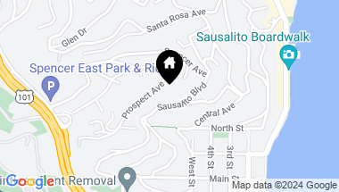 Map of 615 Sausalito Blvd, Sausalito CA, 94965