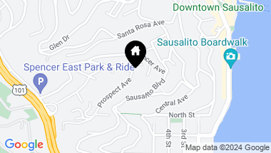 Map of 33 Prospect Avenue, Sausalito CA, 94965