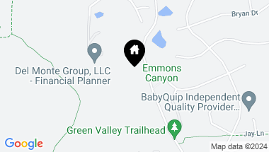 Map of 2007 Green Valley Rd, Alamo CA, 94507