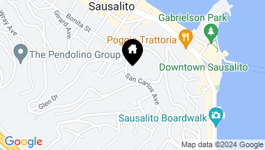 Map of 174 San Carlos Avenue, Sausalito CA, 94965