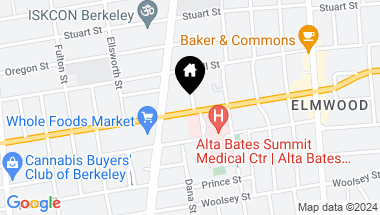 Map of 2948 Florence St, Berkeley CA, 94705