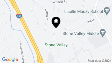 Map of 195 Stone Valley Way, Alamo CA, 94507