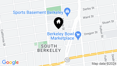 Map of 1934 Stuart Street, Berkeley CA, 94703