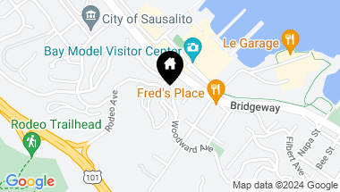 Map of 207 Woodward Ave, Sausalito CA, 94965