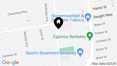 Map of 1904 Blake Street, Berkeley CA, 94704