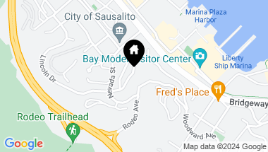 Map of 47 Marin Avenue, Sausalito CA, 94965