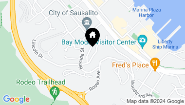 Map of 55 Marin Ave, Sausalito CA, 94965