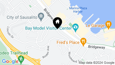 Map of 261 Woodward Avenue, Sausalito CA, 94965