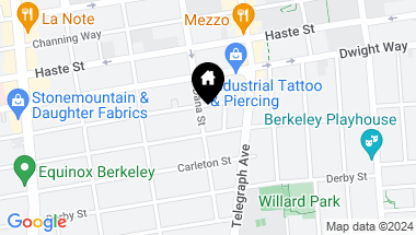 Map of 2531 Dana St, Berkeley CA, 94704
