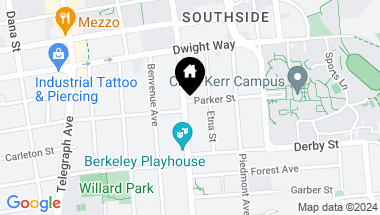 Map of 2601 College Avenue # 307, Berkeley CA, 94704