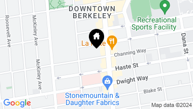 Map of 2029 Channing Way # 3C, Berkeley CA, 94704