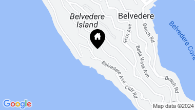 Map of 130 Belvedere Avenue, Belvedere CA, 94920